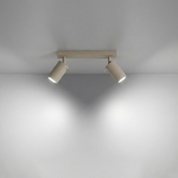 Loftlampe RING 2 gråbrun