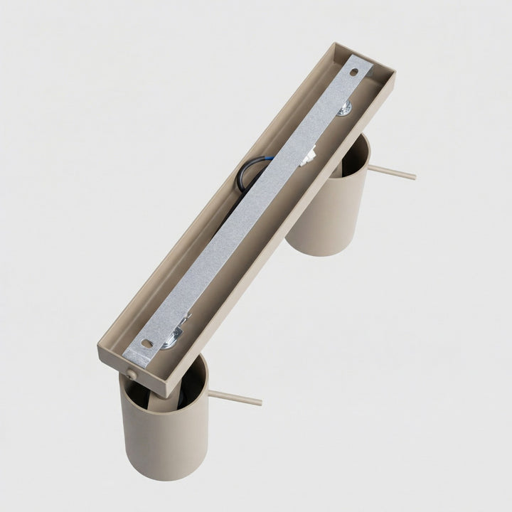 Loftlampe RING 2 gråbrun