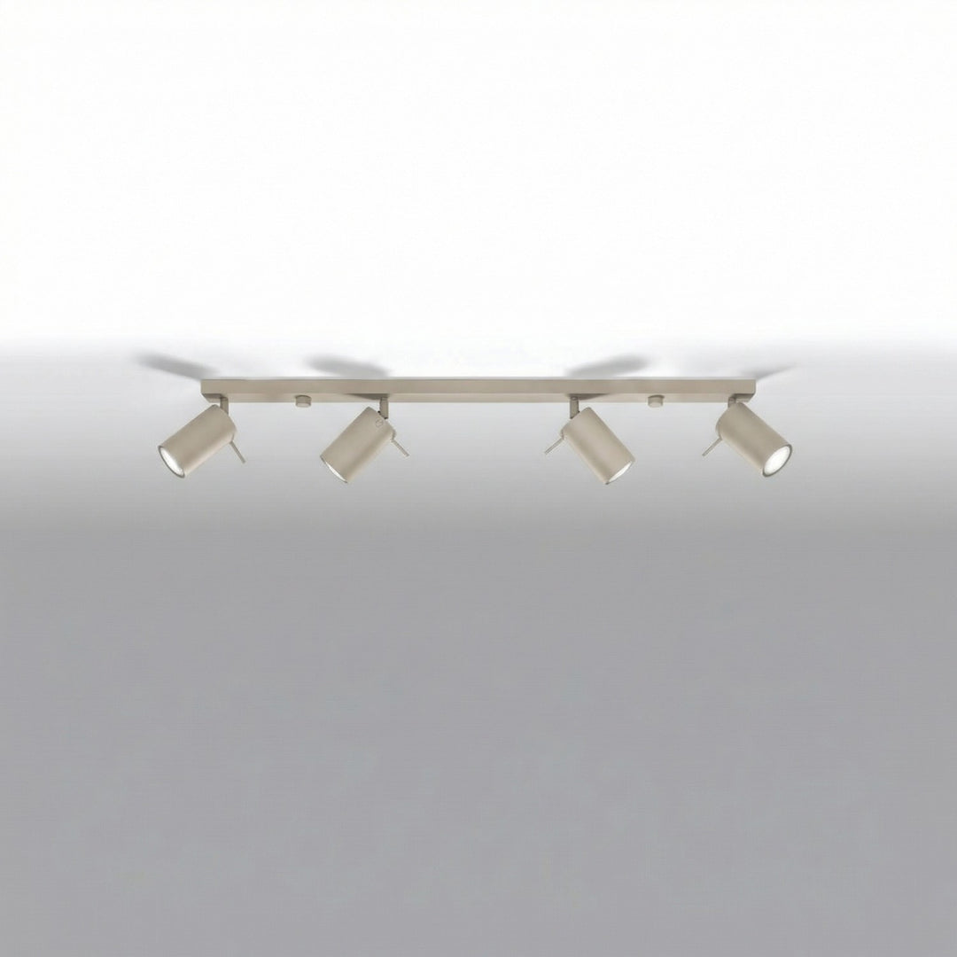 Loftlampe RING 4L gråbrun