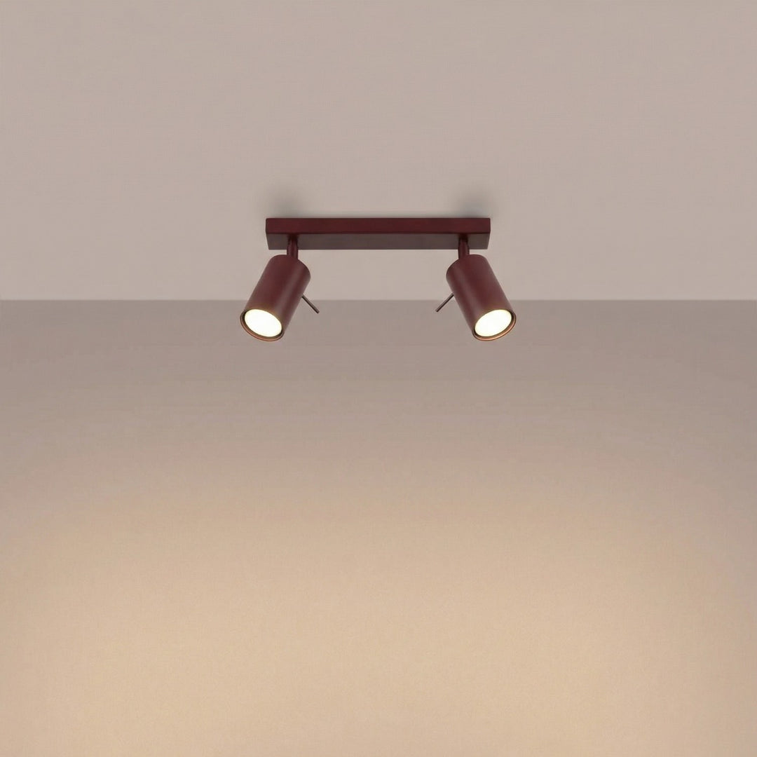 Loftlampe RING 2 bordeaux