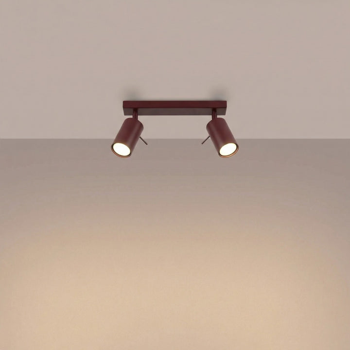 Loftlampe RING 2 bordeaux