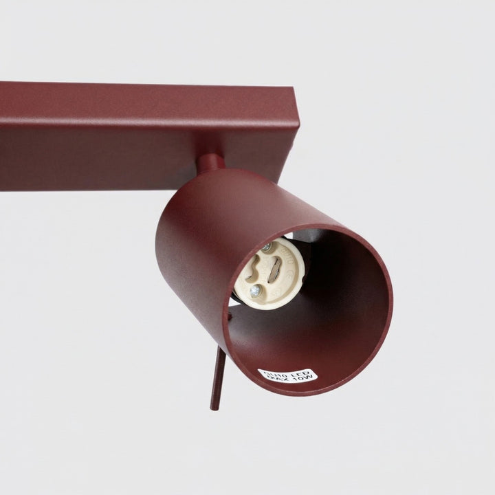 Loftlampe RING 2 bordeaux