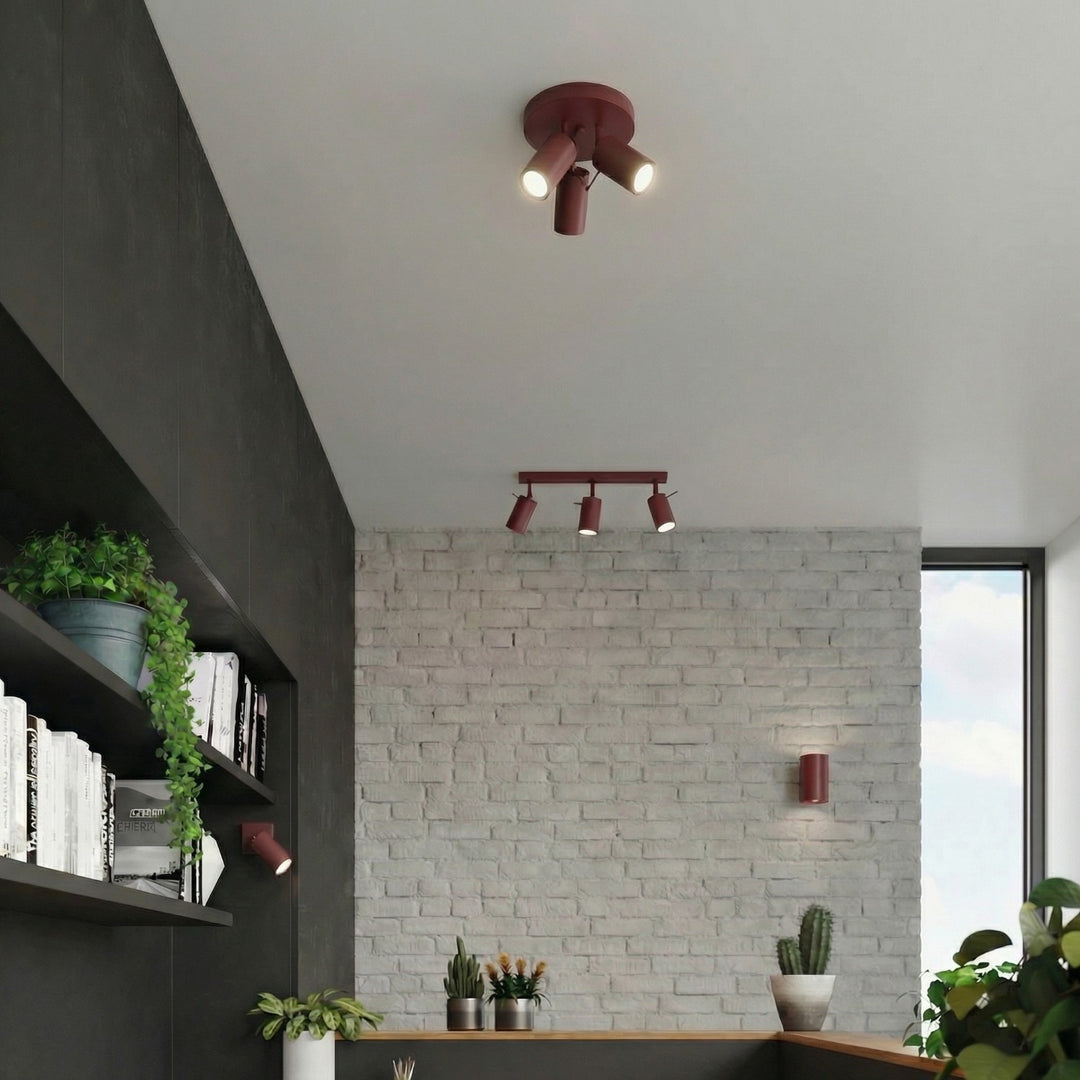 Loftlampe RING 3P bordeaux