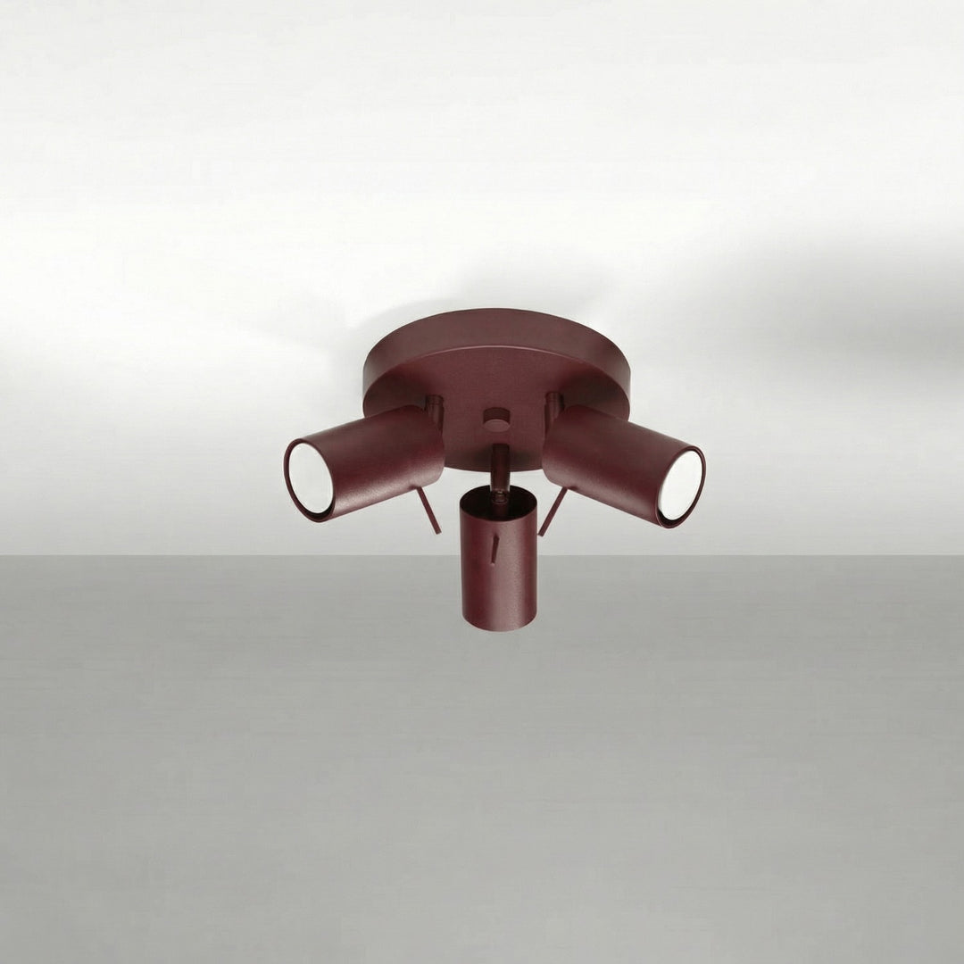 Loftlampe RING 3P bordeaux