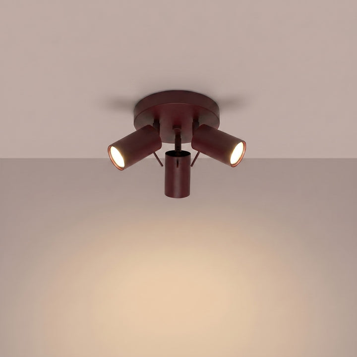 Loftlampe RING 3P bordeaux