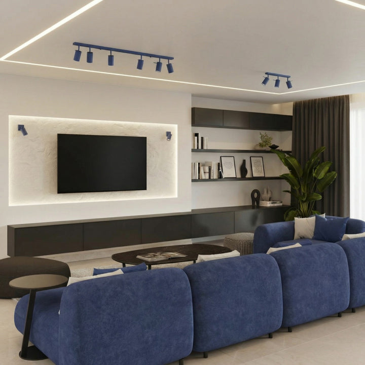 Loftlampe RING 2 ultramarin