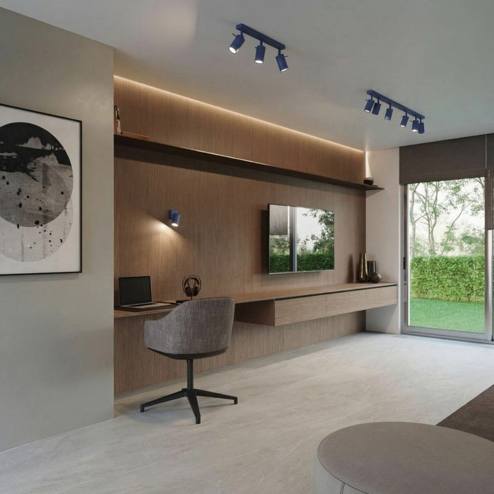 Loftlampe RING 3 ultramarin