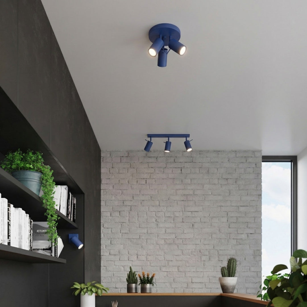 Loftlampe RING 3P ultramarin
