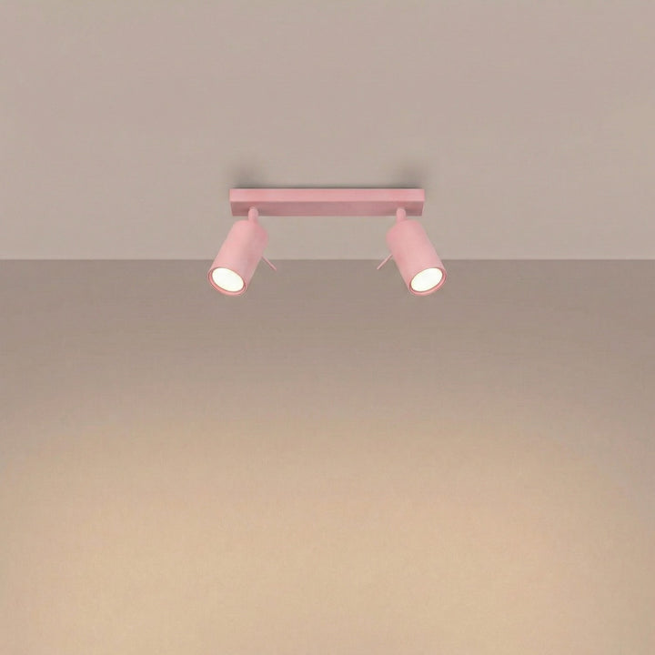 Loftlampe RING 2 pink