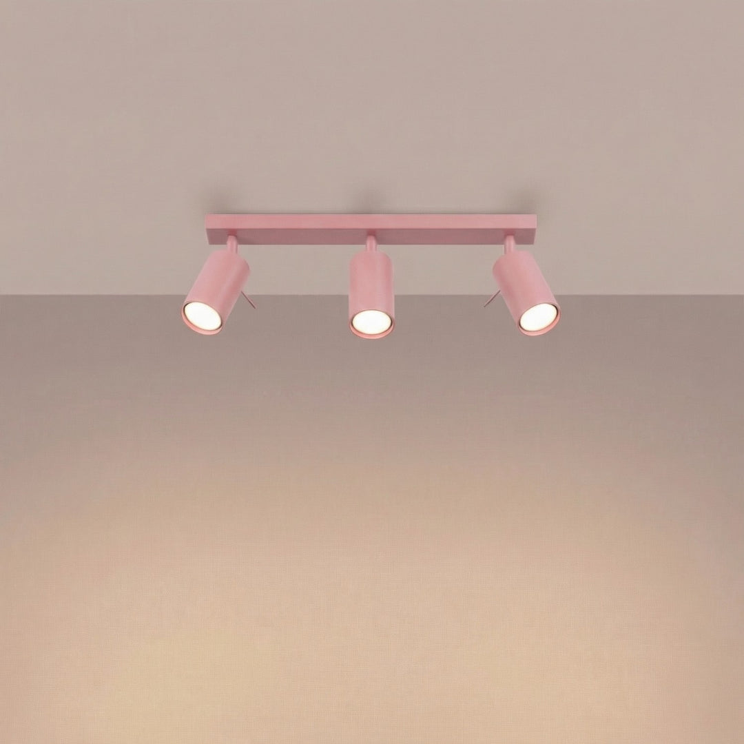 Loftlampe RING 3L pink
