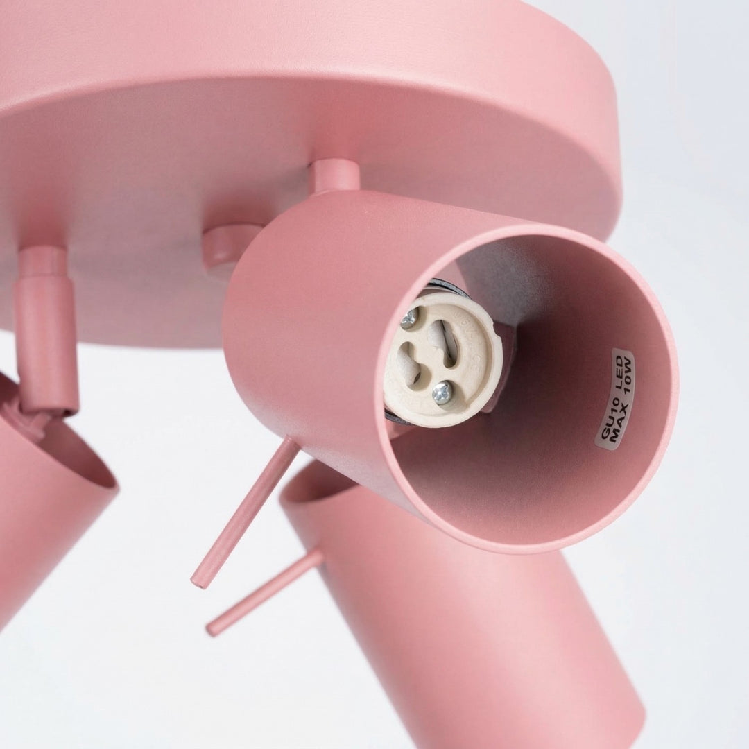 Loftlampe RING 3P pink