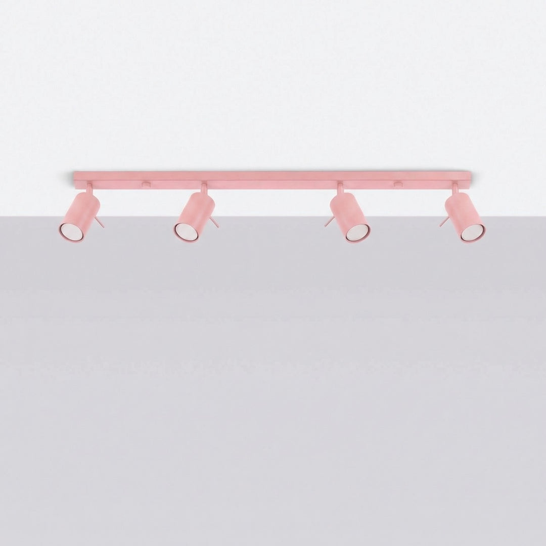 Loftlampe RING 4L pink
