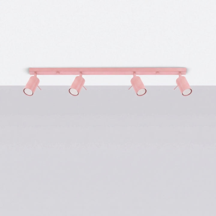 Loftlampe RING 4L pink