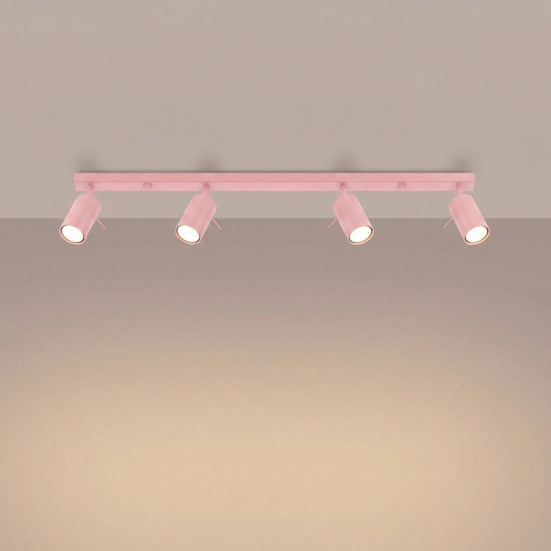 Loftlampe RING 4L pink