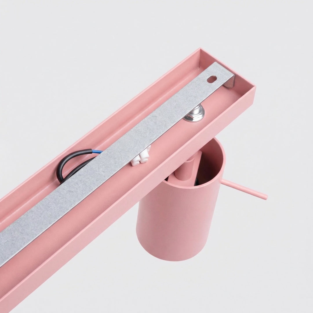Loftlampe RING 4L pink