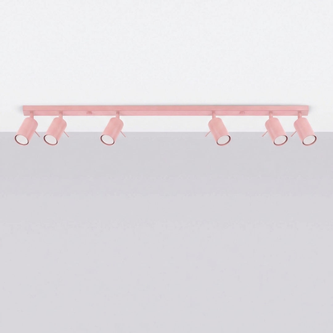 Loftlampe RING 6L pink