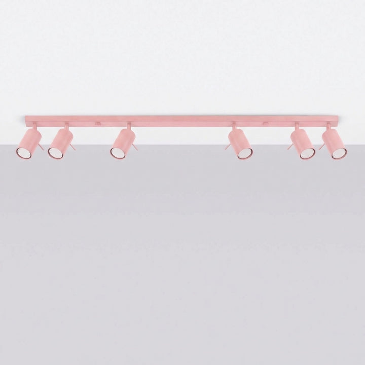 Loftlampe RING 6L pink