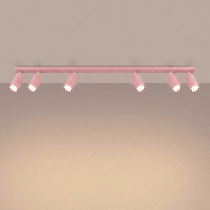Loftlampe RING 6L pink
