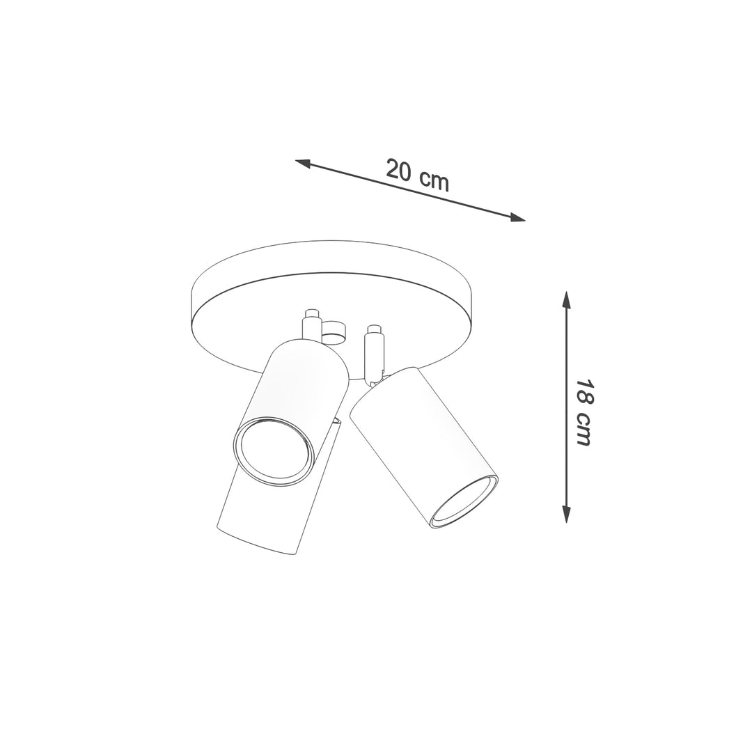Loftlampe RING 3P salvie