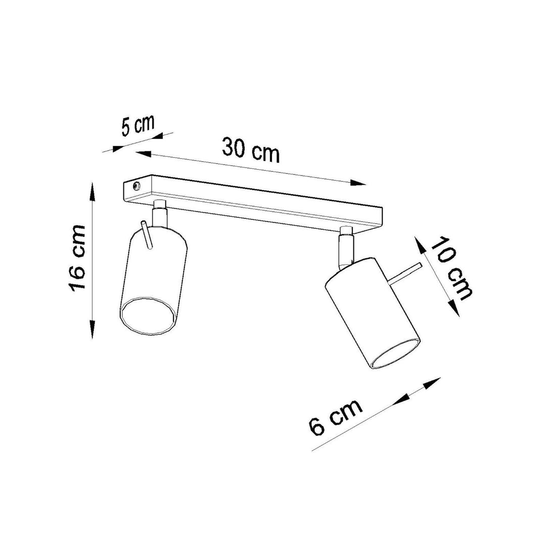 Loftlampe RING 2 gul