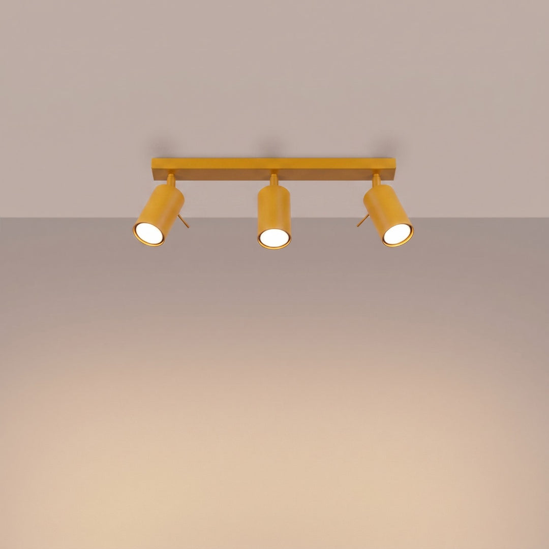 Loftlampe RING 3L gul
