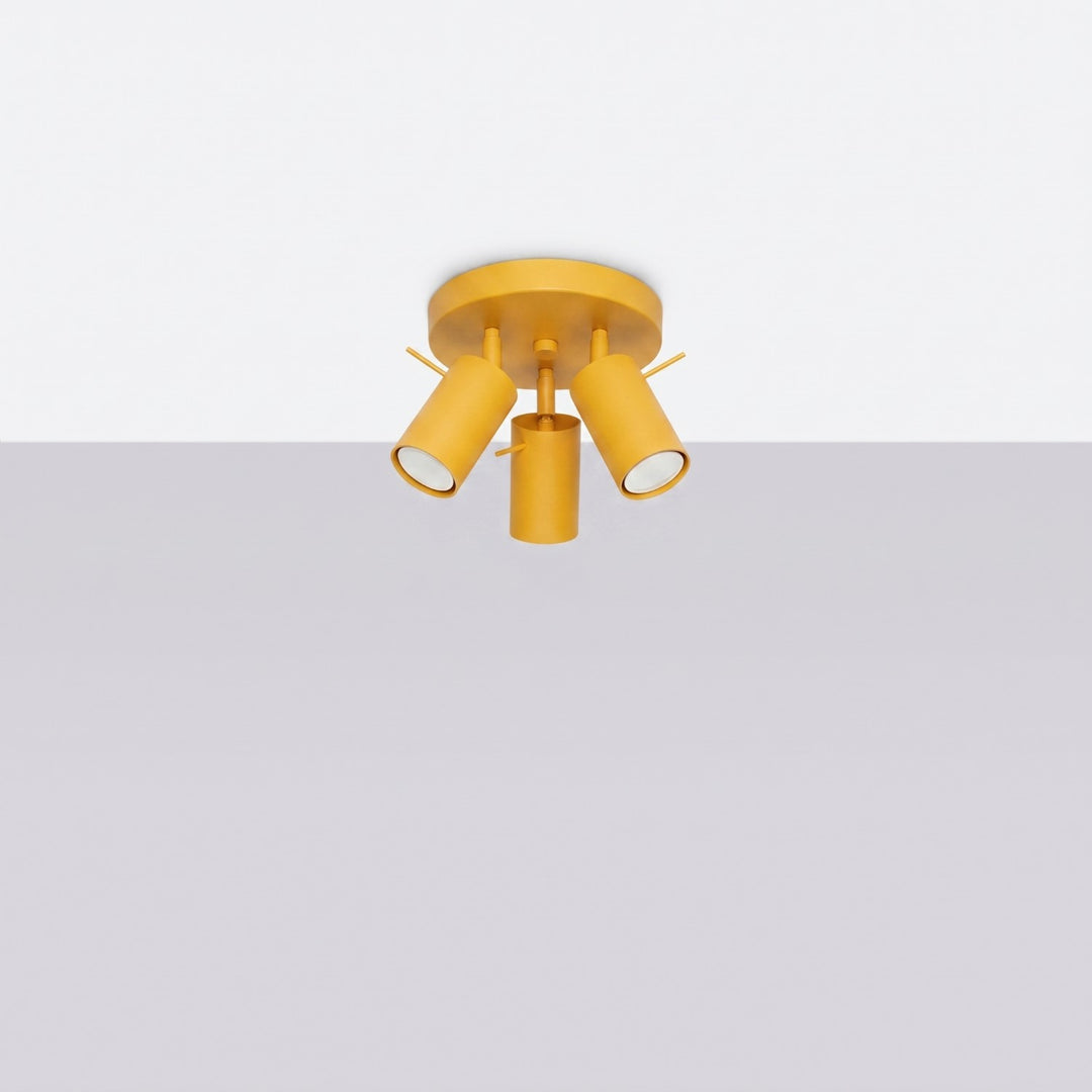 Loftlampe RING 3P gul