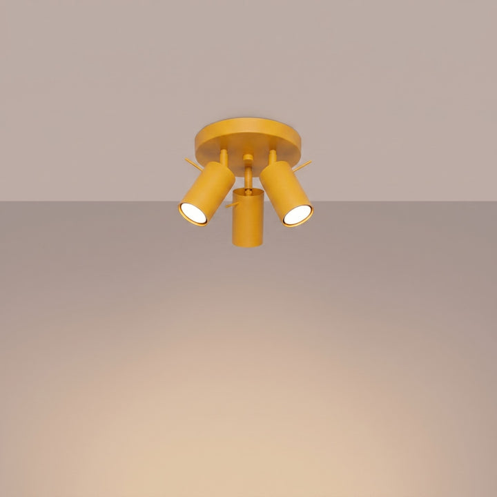 Loftlampe RING 3P gul