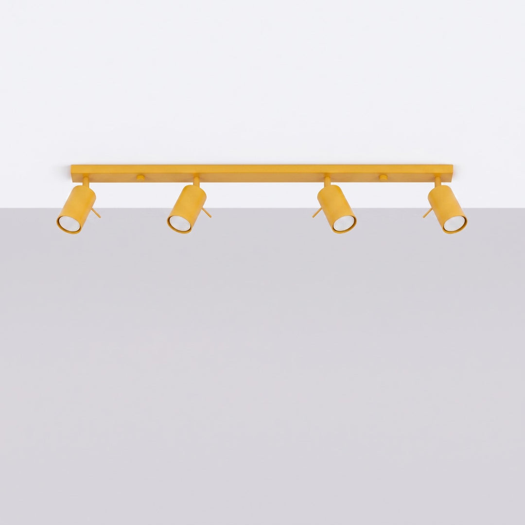 Loftlampe RING 4L gul