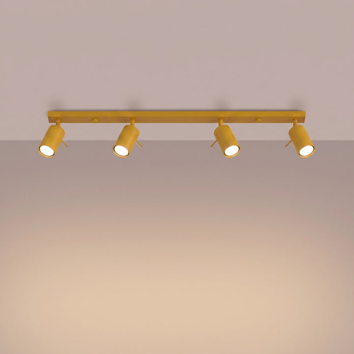 Loftlampe RING 4L gul
