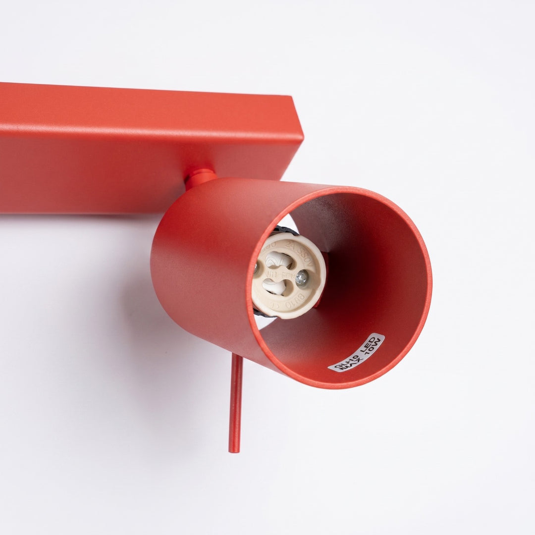 Loftlampe RING 3L rød