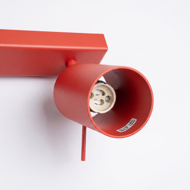 Loftlampe RING 3L rød