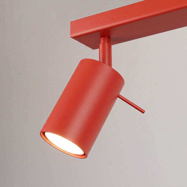 Loftlampe RING 3L rød