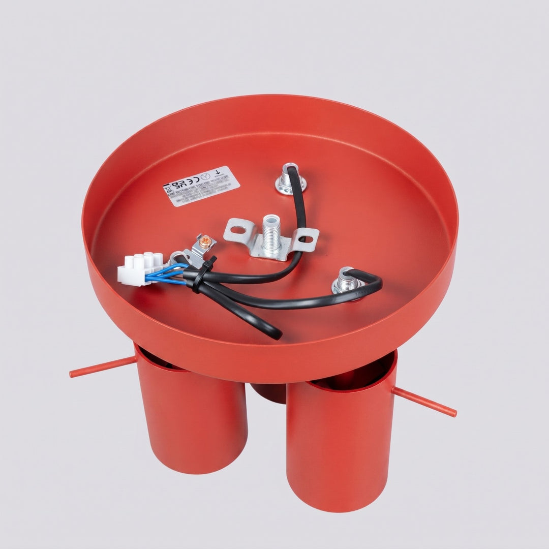 Loftlampe RING 3P rød