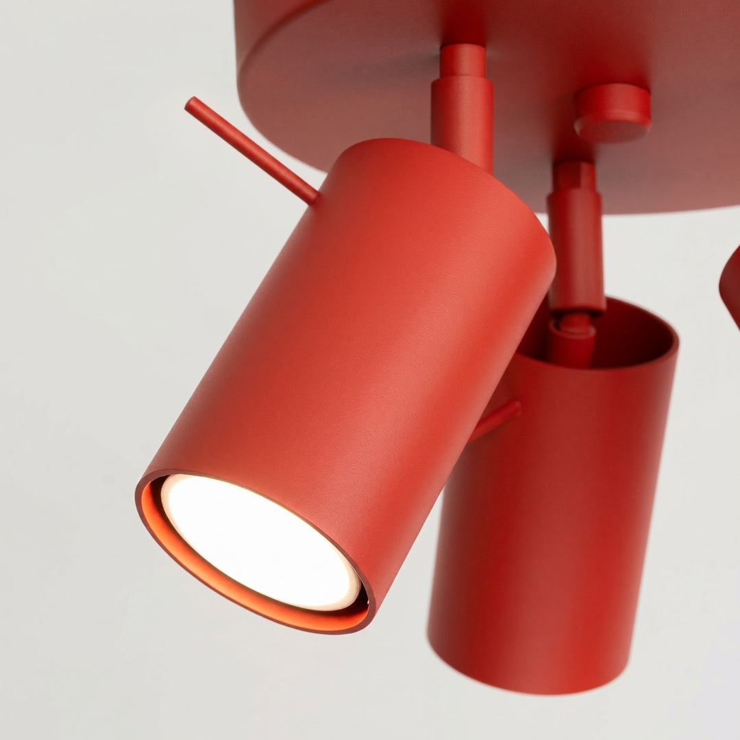 Loftlampe RING 3P rød