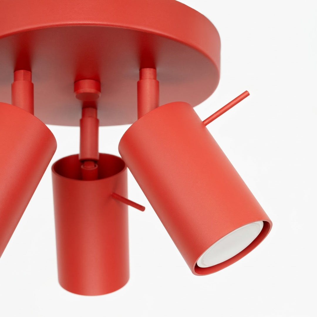 Loftlampe RING 3P rød