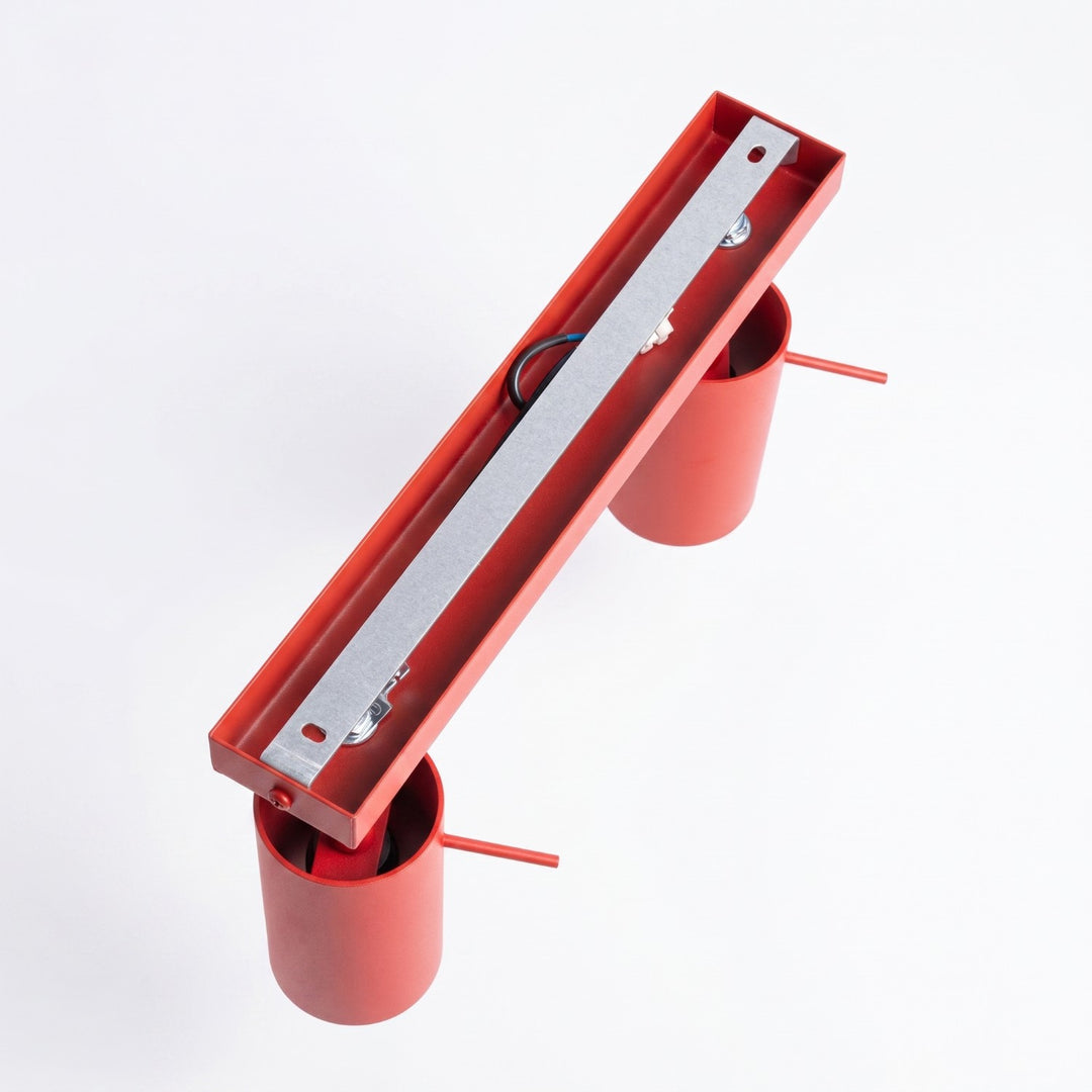 Loftlampe RING 4L rød