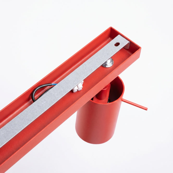 Loftlampe RING 6L rød