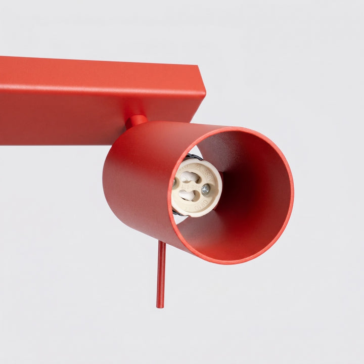 Loftlampe RING 6L rød