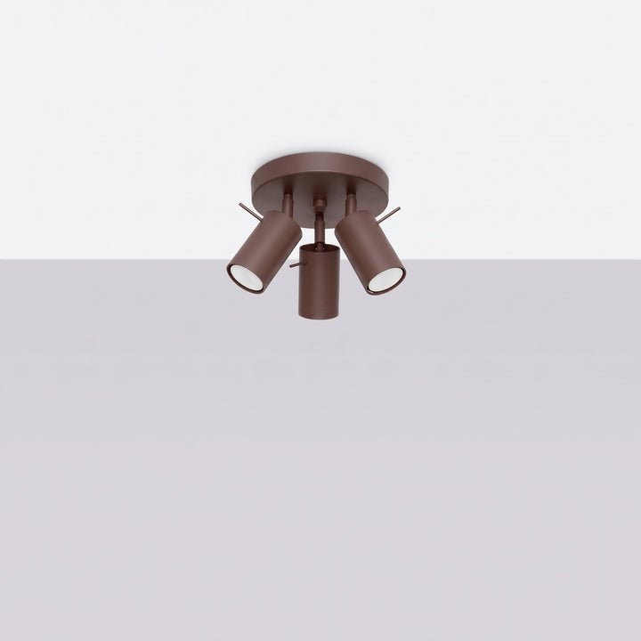 Loftlampe RING 3P brun