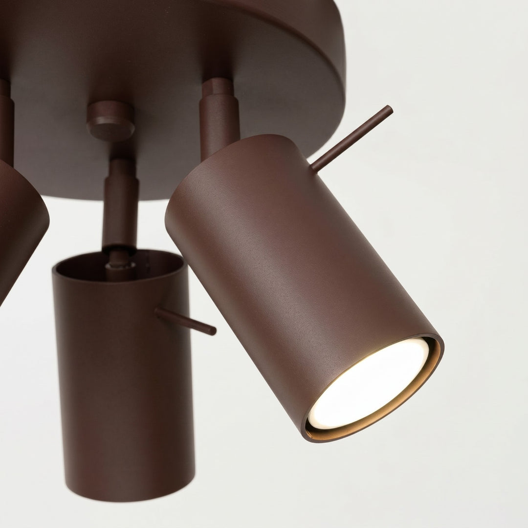 Loftlampe RING 3P brun