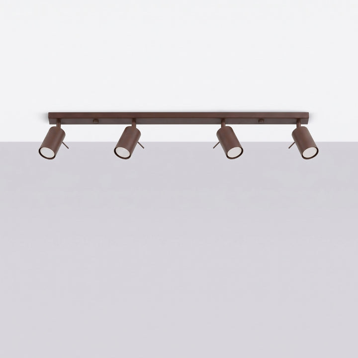 Loftlampe RING 4L brun