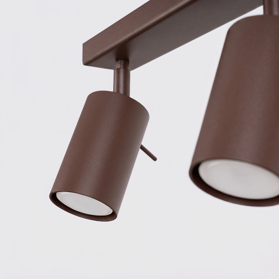 Loftlampe RING 4L brun