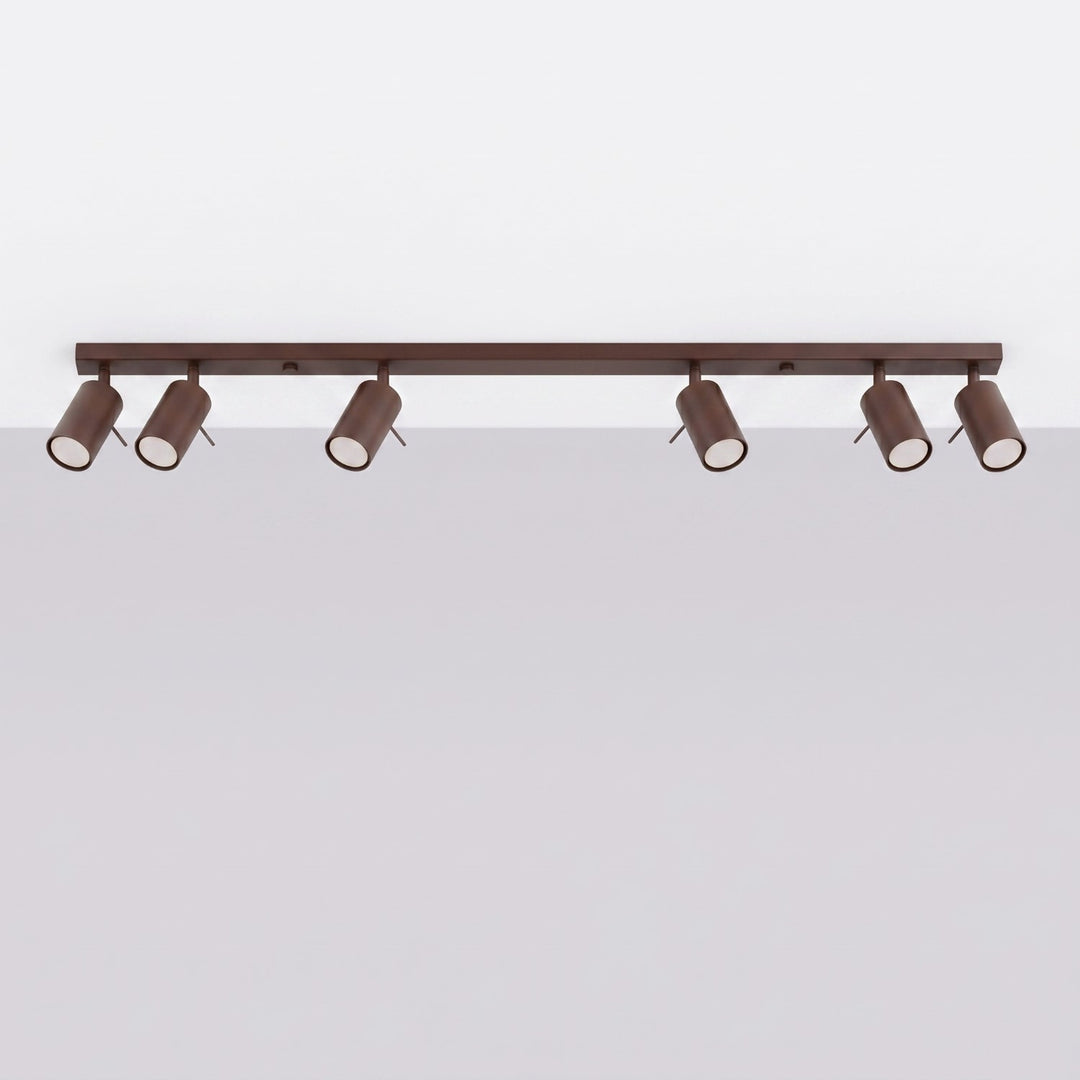 Loftlampe RING 6L brun