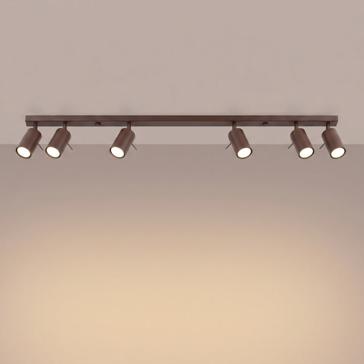 Loftlampe RING 6L brun
