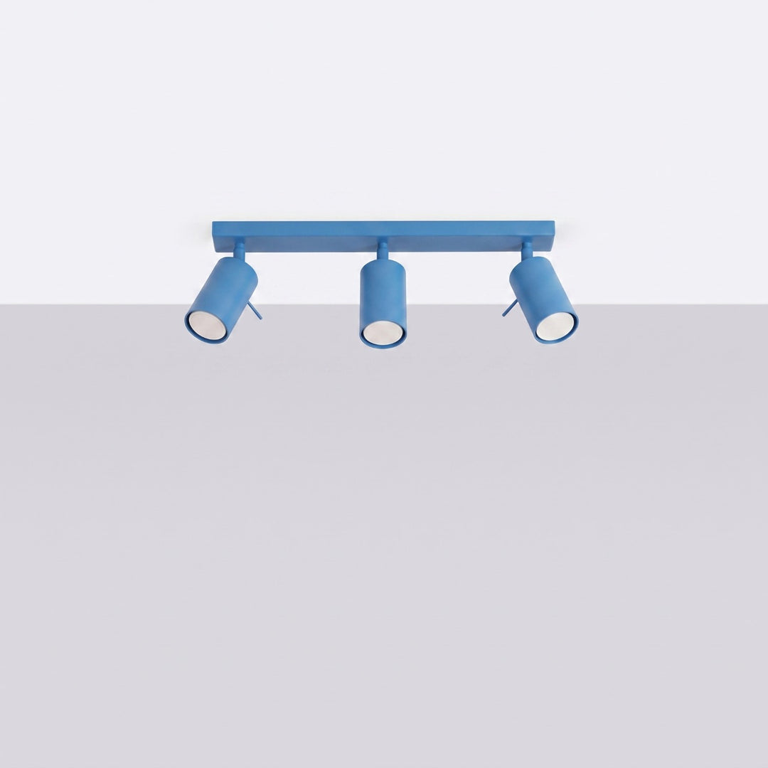 Loftlampe RING 3L azurblå