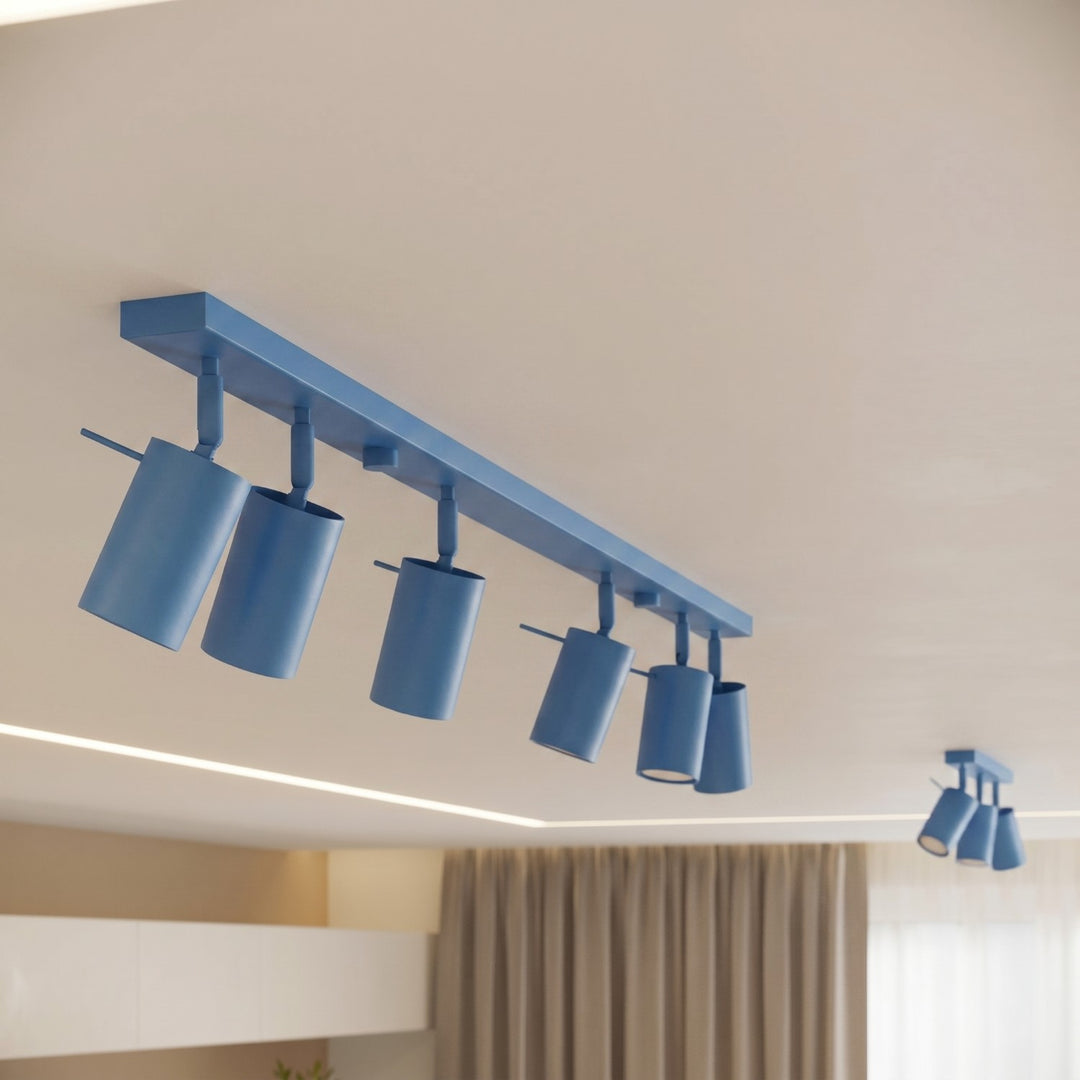 Loftlampe RING 3P azurblå