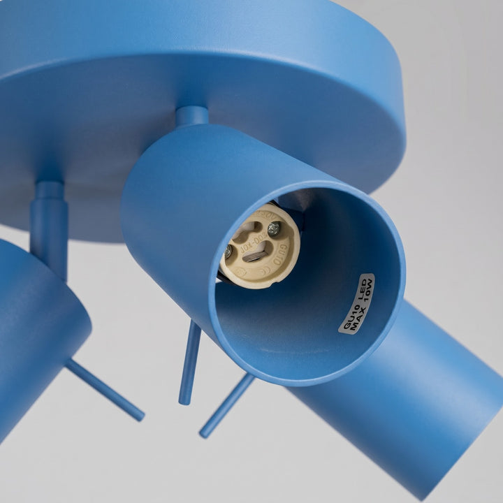Loftlampe RING 3P azurblå