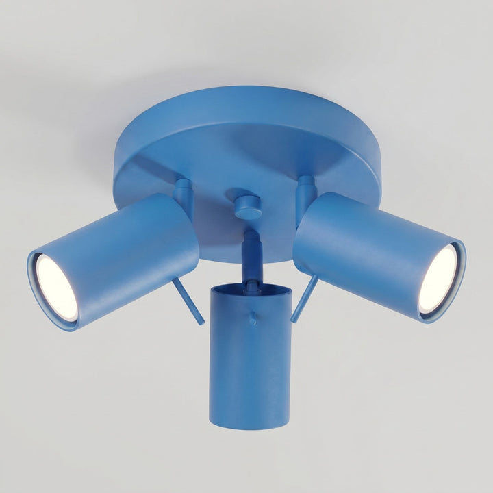 Loftlampe RING 3P azurblå