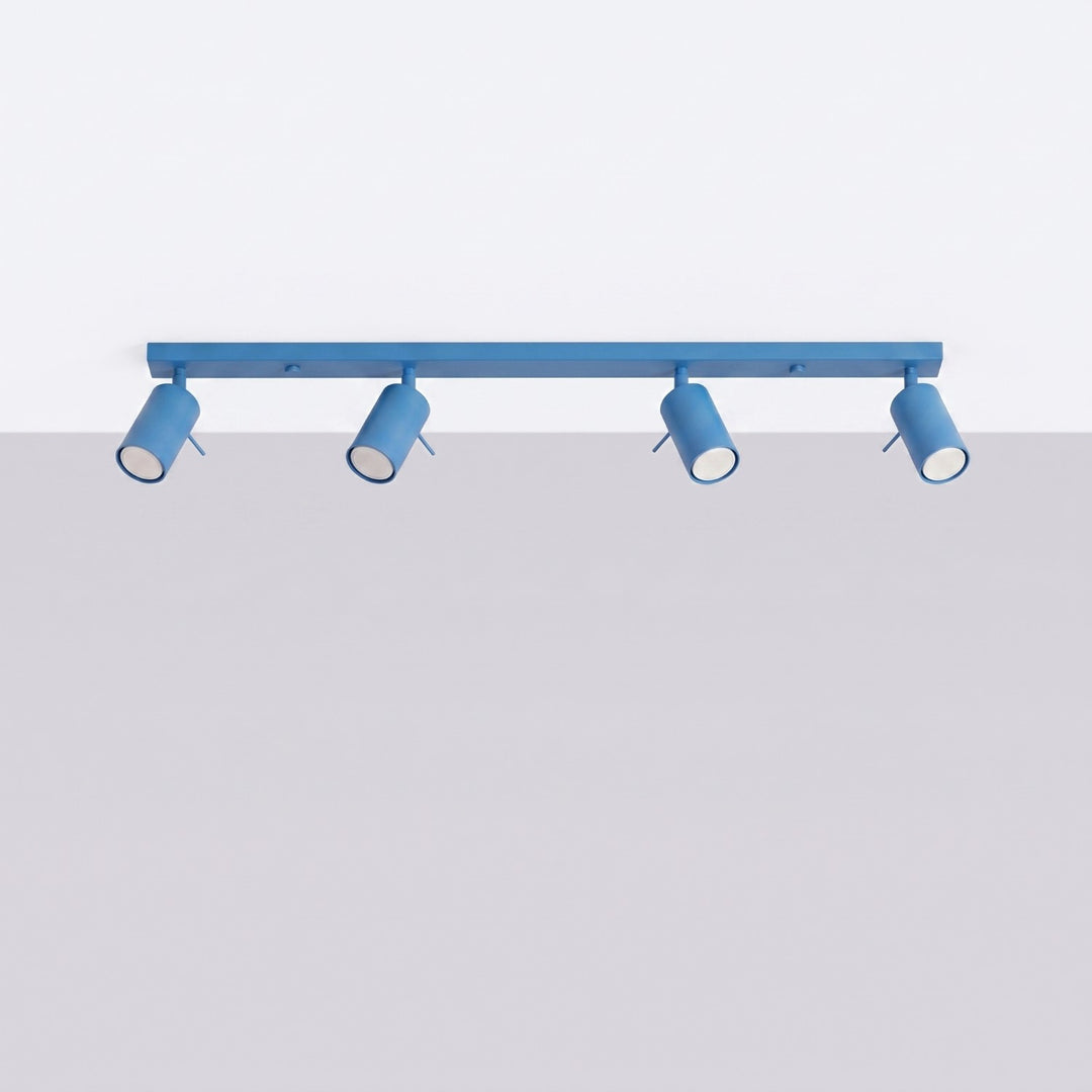Loftlampe RING 4L azurblå