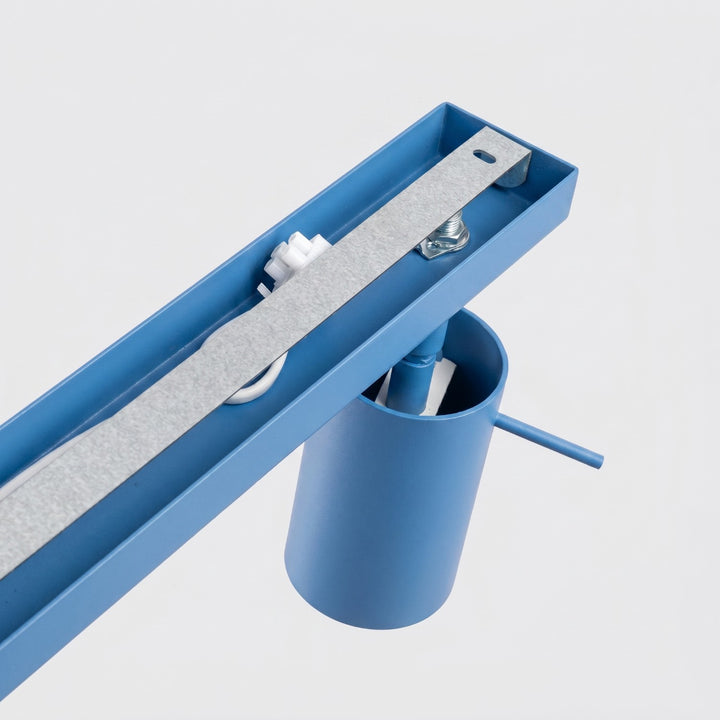 Loftlampe RING 4L azurblå